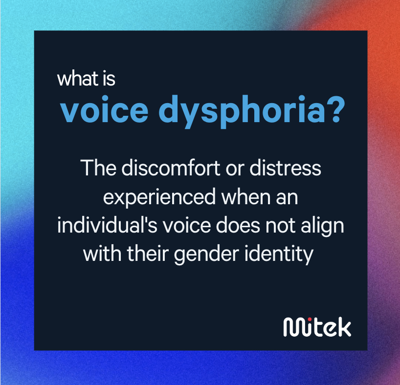 what is voice dysphoria