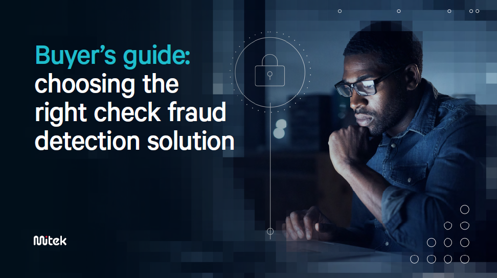 Thumbnail image of Mitek Check Fraud Defender Buyer's Guide