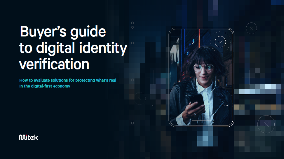 Thumbnail image of first page of the Mitek Digital Identity Verification Buyer's Guide